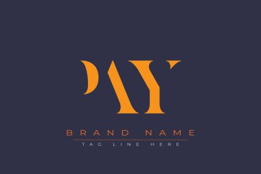 Soyut harf logosu tasarımını öde. Bu logo üç soyut harf tarafından tasarlanmıştır..