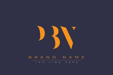 PBN soyut harf logosu tasarımı. Bu logo üç soyut harf tarafından tasarlanmıştır..