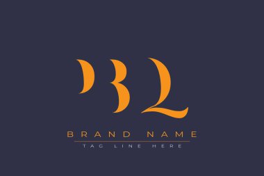 PBQ soyut harf logosu tasarımı. Bu logo üç soyut harf tarafından tasarlanmıştır..