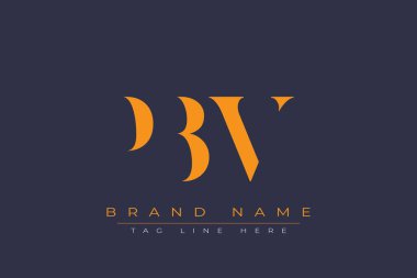 PBV soyut harf logosu tasarımı. Bu logo üç soyut harf tarafından tasarlanmıştır..