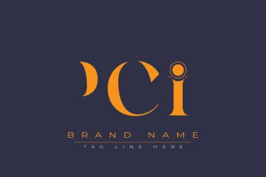 PCI soyut harf logosu tasarımı. Bu logo üç soyut harf tarafından tasarlanmıştır..