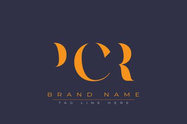 PCR soyut harf logosu tasarımı. Bu logo üç soyut harf tarafından tasarlanmıştır..