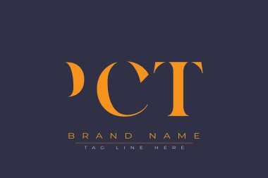 PCT soyut harf logosu tasarımı. Bu logo üç soyut harf tarafından tasarlanmıştır..