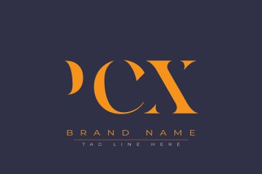 PCX soyut harf logosu tasarımı. Bu logo üç soyut harf tarafından tasarlanmıştır..