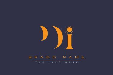 PDI soyut harf logosu tasarımı. Bu logo üç soyut harf tarafından tasarlanmıştır..