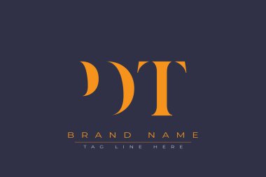 PDT soyut harf logosu tasarımı. Bu logo üç soyut harf tarafından tasarlanmıştır..