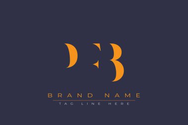 PFB soyut harf logosu tasarımı. Bu logo üç soyut harf tarafından tasarlanmıştır..