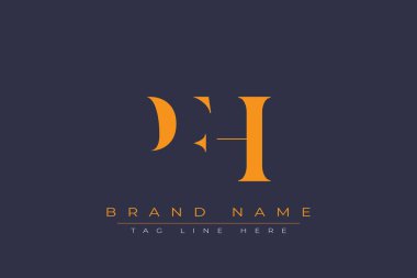 PFH soyut harf logosu tasarımı. Bu logo üç soyut harf tarafından tasarlanmıştır..