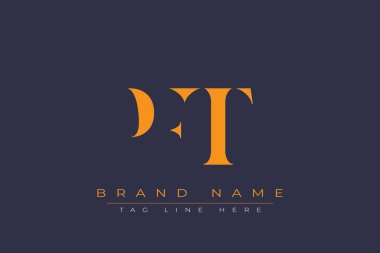 PFT soyut harf logosu tasarımı. Bu logo üç soyut harf tarafından tasarlanmıştır..