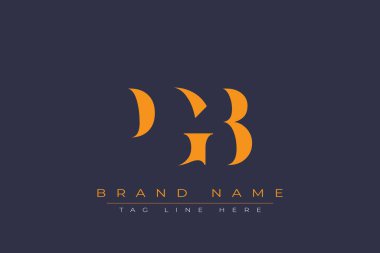 PGB soyut harf logosu tasarımı. Bu logo üç soyut harf tarafından tasarlanmıştır..