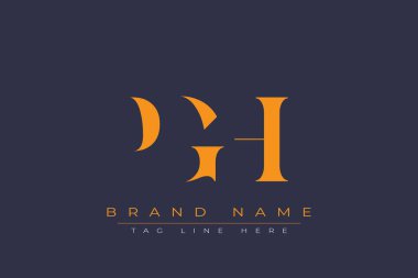 PGH soyut harf logosu tasarımı. Bu logo üç soyut harf tarafından tasarlanmıştır..