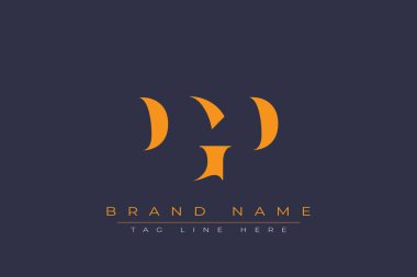 PGP soyut harf logosu tasarımı. Bu logo üç soyut harf tarafından tasarlanmıştır..