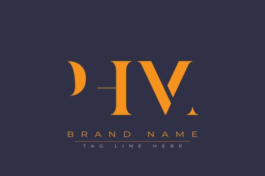 PHM soyut harf logosu tasarımı. Bu logo üç soyut harf tarafından tasarlanmıştır..