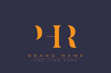 PHR soyut harf logosu tasarımı. Bu logo üç soyut harf tarafından tasarlanmıştır..