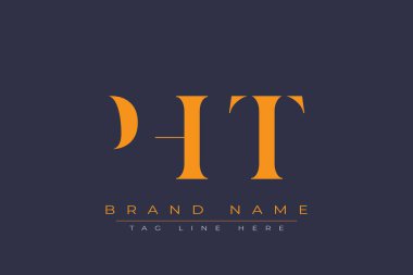 PHT soyut harf logosu tasarımı. Bu logo üç soyut harf tarafından tasarlanmıştır..