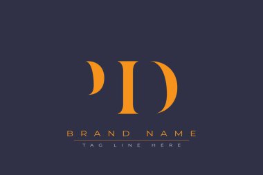 PID soyut harf logosu tasarımı. Bu logo üç soyut harf tarafından tasarlanmıştır..