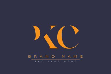PKC soyut harf logosu tasarımı. Bu logo üç soyut harf tarafından tasarlanmıştır..