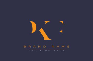 PKF soyut harf logosu tasarımı. Bu logo üç soyut harf tarafından tasarlanmıştır..