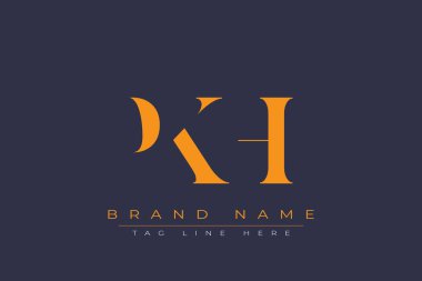 PKH soyut harf logosu tasarımı. Bu logo üç soyut harf tarafından tasarlanmıştır..