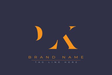 PLK soyut harf logosu tasarımı. Bu logo üç soyut harf tarafından tasarlanmıştır..