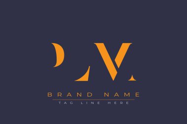 PLM soyut harf logosu tasarımı. Bu logo üç soyut harf tarafından tasarlanmıştır..