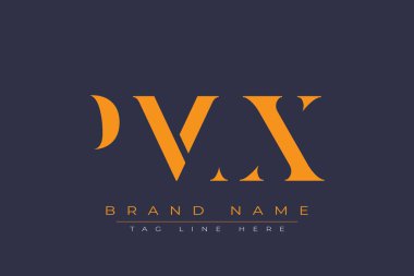 PMX soyut harf logosu tasarımı. Bu logo üç soyut harf tarafından tasarlanmıştır..