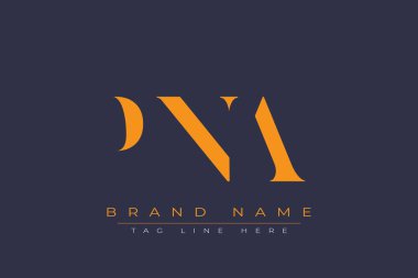 PNA soyut harf logosu tasarımı. Bu logo üç soyut harf tarafından tasarlanmıştır..