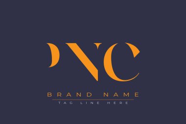PNC soyut harf logosu tasarımı. Bu logo üç soyut harf tarafından tasarlanmıştır..