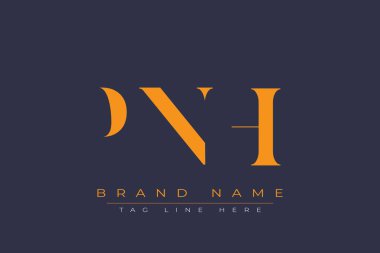 PNH soyut harf logosu tasarımı. Bu logo üç soyut harf tarafından tasarlanmıştır..