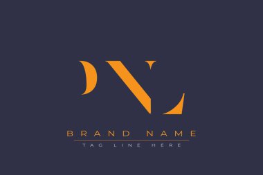 PNL soyut harf logosu tasarımı. Bu logo üç soyut harf tarafından tasarlanmıştır..