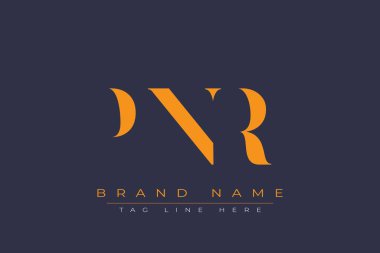 PNR soyut harf logosu tasarımı. Bu logo üç soyut harf tarafından tasarlanmıştır..