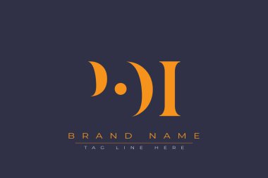 POI soyut harf logosu tasarımı. Bu logo üç soyut harf tarafından tasarlanmıştır..