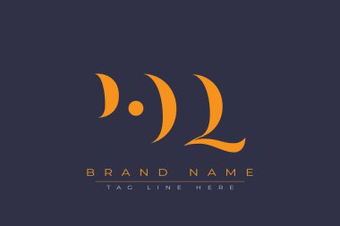 POQ soyut harf logosu tasarımı. Bu logo üç soyut harf tarafından tasarlanmıştır..