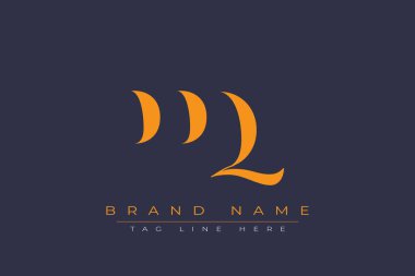 PPQ soyut harf logosu tasarımı. Bu logo üç soyut harf tarafından tasarlanmıştır..