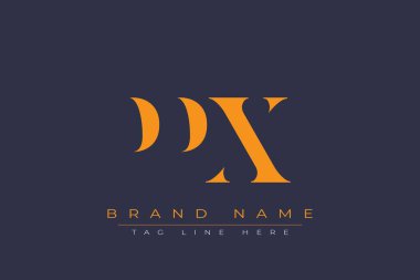 PPX soyut harf logosu tasarımı. Bu logo üç soyut harf tarafından tasarlanmıştır..