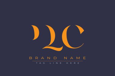 PQC soyut harf logosu tasarımı. Bu logo üç soyut harf tarafından tasarlanmıştır..