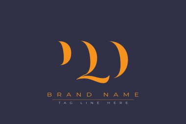 PQD soyut harf logosu tasarımı. Bu logo üç soyut harf tarafından tasarlanmıştır..