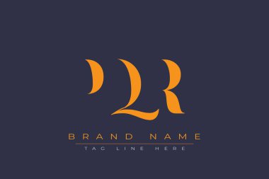 PQR soyut harf logosu tasarımı. Bu logo üç soyut harf tarafından tasarlanmıştır..