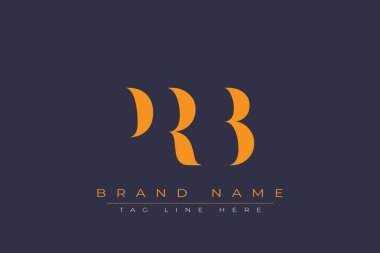 PRB soyut harf logosu tasarımı. Bu logo üç soyut harf tarafından tasarlanmıştır..