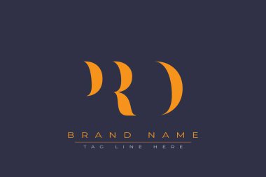 PRD soyut harf logosu tasarımı. Bu logo üç soyut harf tarafından tasarlanmıştır..