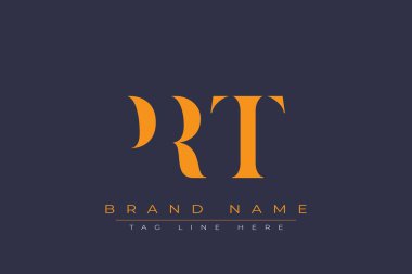 PRT soyut harf logosu tasarımı. Bu logo üç soyut harf tarafından tasarlanmıştır..