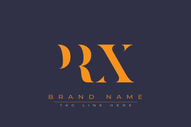 PRX soyut harf logosu tasarımı. Bu logo üç soyut harf tarafından tasarlanmıştır..