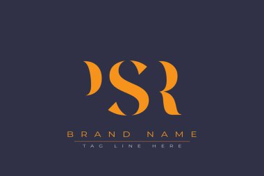 PSR soyut harf logosu tasarımı. Bu logo üç soyut harf tarafından tasarlanmıştır..