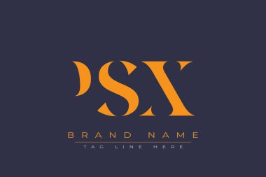 PSX soyut harf logosu tasarımı. Bu logo üç soyut harf tarafından tasarlanmıştır..