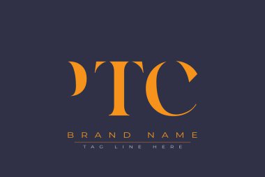 PTC soyut harf logosu tasarımı. Bu logo üç soyut harf tarafından tasarlanmıştır..