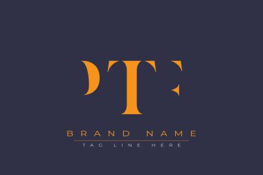 PTF soyut harf logosu tasarımı. Bu logo üç soyut harf tarafından tasarlanmıştır..