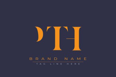 PTH soyut harf logosu tasarımı. Bu logo üç soyut harf tarafından tasarlanmıştır..