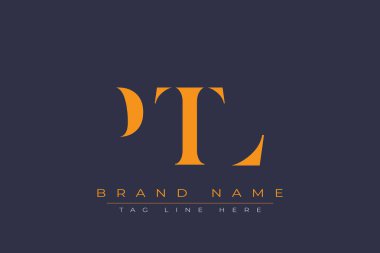 PTL soyut harf logosu tasarımı. Bu logo üç soyut harf tarafından tasarlanmıştır..