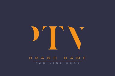 PTN soyut harf logosu tasarımı. Bu logo üç soyut harf tarafından tasarlanmıştır..