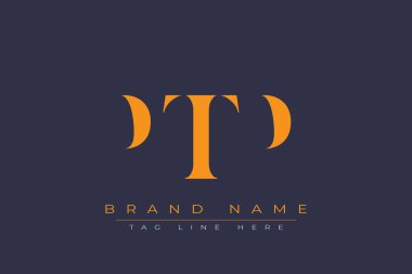 PTP soyut harf logosu tasarımı. Bu logo üç soyut harf tarafından tasarlanmıştır..